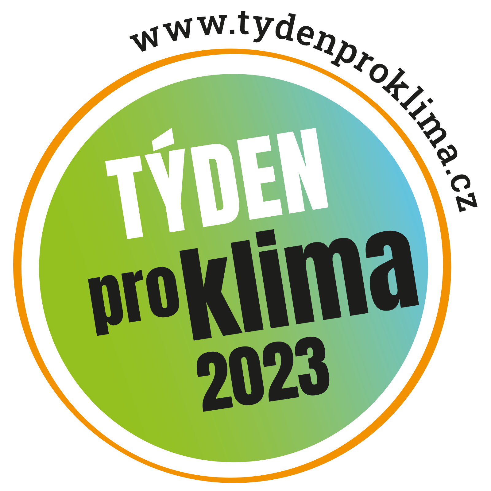 Stáhni si znak Týdne pro klima 2023 a vlož ho do grafiky nebo plakátu své akce!